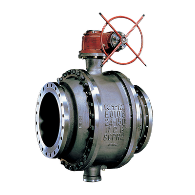 KTM-K-series e01 trunnion mounted ball valve manual actuator